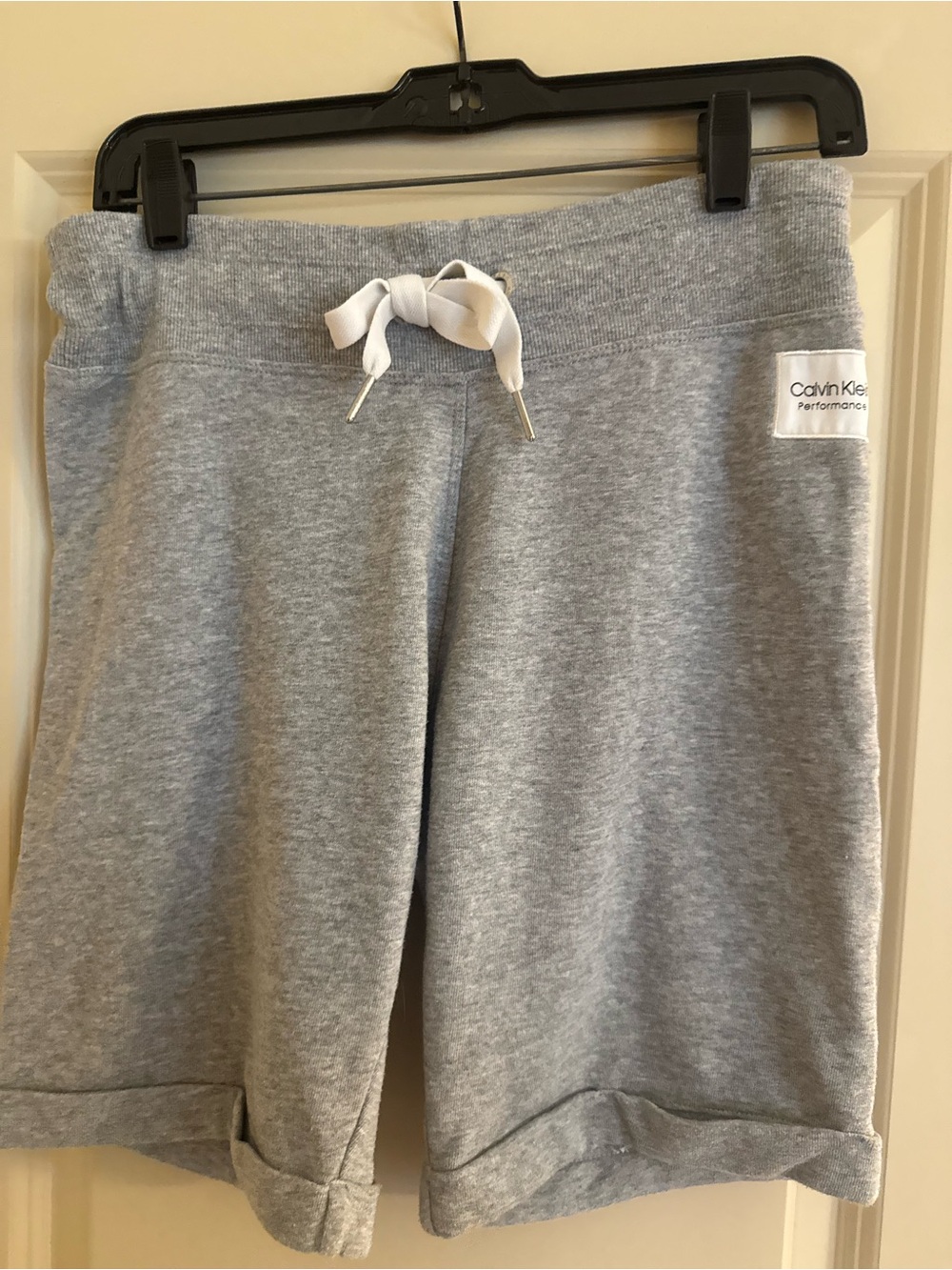 Calvin Klein Light Gray Performance Sweat Shorts
